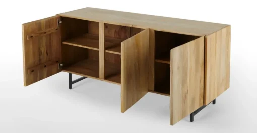 Aparador Aphra 3 puertas – Mango clara y negro