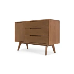 Aparador compacto Jenson – Roble oscuro