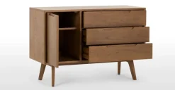 Aparador compacto Jenson – Roble oscuro