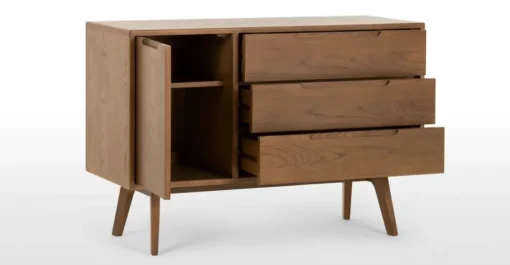 Aparador compacto Jenson – Roble oscuro