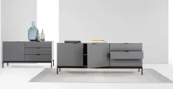 Aparador compacto Marcell – Gris