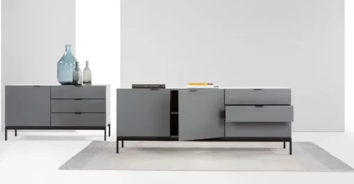Aparador compacto Marcell – Gris