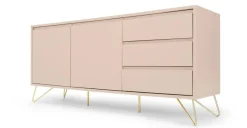 Aparador Elona – Rosa y cobre