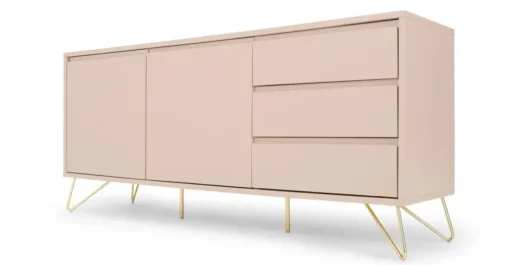 Aparador Elona – Rosa y cobre