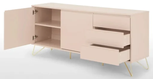 Aparador Elona – Rosa y cobre