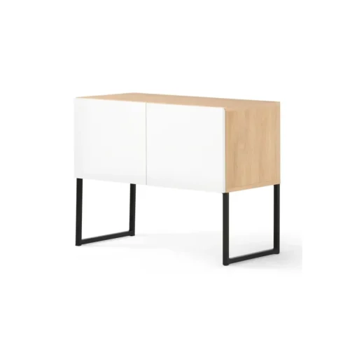 Aparador Hopkins – Roble y blanco