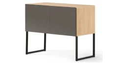 Aparador Hopkins – Roble y gris
