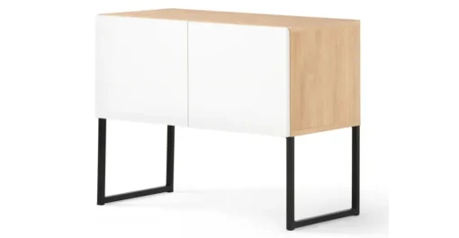 Aparador Hopkins – Roble y blanco
