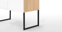Aparador Hopkins – Roble y blanco