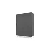 Armario con puertas correderas Elona – Gris carbon
