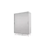 Armario con puertas correderas Elona – Gris y cobre