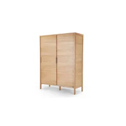 Armario con puertas correderas Ledger – Roble