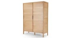 Armario con puertas correderas Ledger – Roble