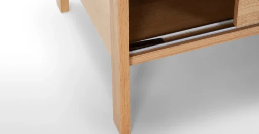 Armario con puertas correderas Ledger – Roble