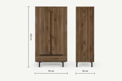 Armario Damien – Efecto Walnut Black