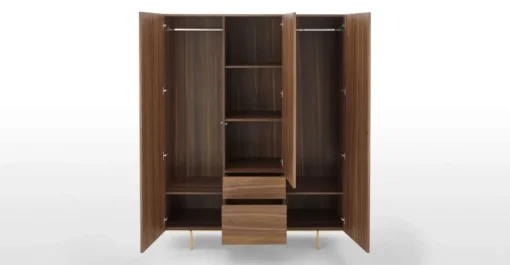 Armario de 3 puertas Keaton – Nogal