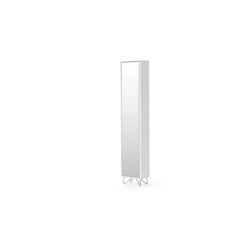Armario de baño Elona – Blanco y cromo
