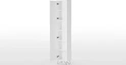 Armario de baño Elona – Blanco y cromo
