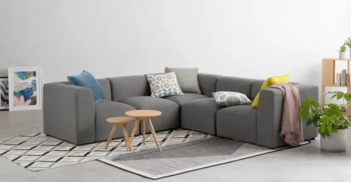 Asiento Esquinero Modular Juno – Gris Marga