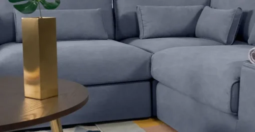 Asiento Modular con Funda Extraíble Trent – Azul Lavado