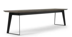 Banco Boone – Tablero de resina de hormigón gris
