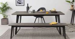 Banco Boone – Tablero de resina de hormigón gris