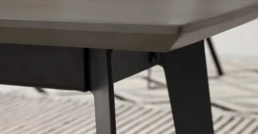 Banco Boone – Tablero de resina de hormigón gris
