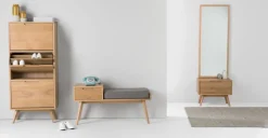 Banco con almacenaje Jenson – Roble