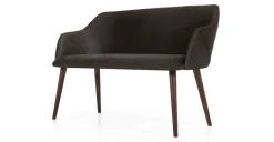 Banco de comedor compacto Lule – Gris marga y gris granizo