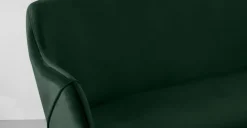 Banco de comedor compacto Lule – Pino terciopelo verde