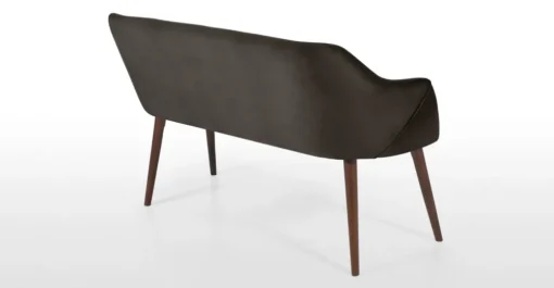 Banco de comedor compacto Lule – Gris marga y gris granizo