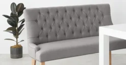 Banco de comedor Flynn – Gris grafito