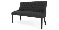 Banco de comedor Flynn – Negro noche