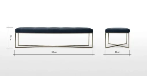 Banco Otomana Julianne – Azul Marino