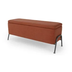 Banco otomana Knox – Tejido rojo