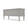 Banco otomana vintage Bourbon – Gris