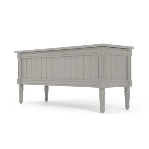 Banco otomana vintage Bourbon – Gris