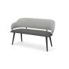 Banco para comedor Neilson – Gris granizo y negro