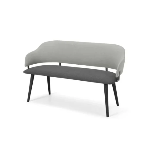 Banco para comedor Neilson – Gris granizo y negro