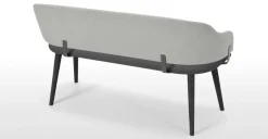 Banco para comedor Neilson – Gris granizo y negro