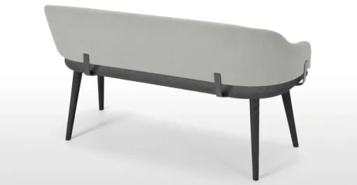 Banco para comedor Neilson – Gris granizo y negro