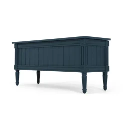 Banco para recibidor vintage Bourbon – Azul oscuro