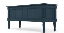 Banco para recibidor vintage Bourbon – Azul oscuro
