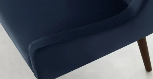 Banco tapizado Higgs – Terciopelo azul real