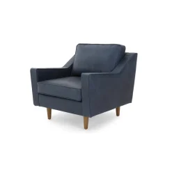 Butaca Dallas – Cuero Premium Azul Medianoche