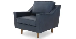Butaca Dallas – Cuero Premium Azul Medianoche