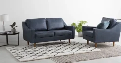Butaca Dallas – Cuero Premium Azul Medianoche