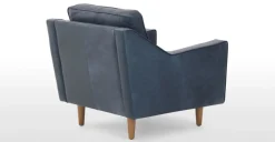Butaca Dallas – Cuero Premium Azul Medianoche