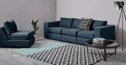 Butaca Modular Mortimer – Azul Puerto
