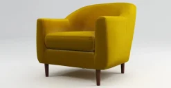 Butaca Tubby – Amarillo Azafrán